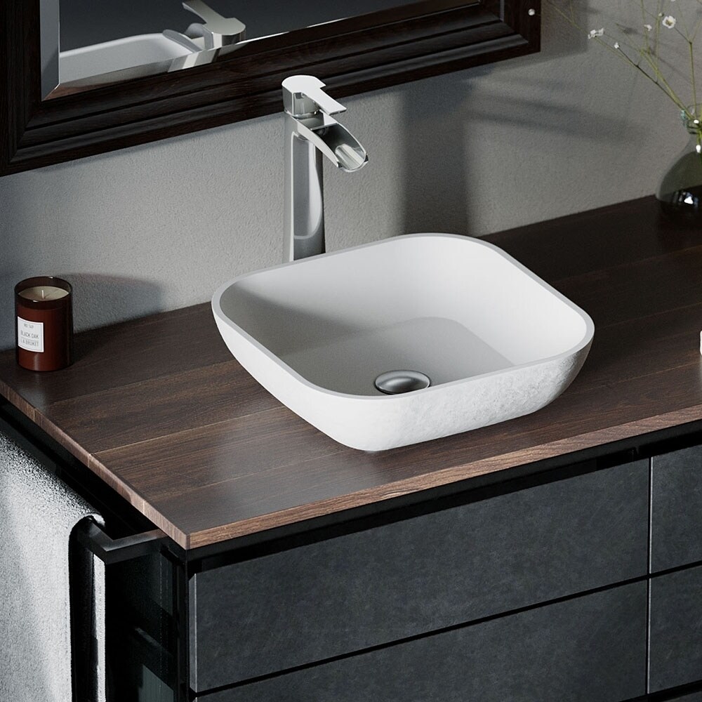 The MR Direct 643 Chrome Bathroom 726 Vessel Faucet Ensemble Bundle - 4 Items: Vessel Sink, Vessel Faucet, Pop-Up Drain, and Sink Ring 643-726-C The MR Direct 643 Chrome Bathroom 726 Vessel Faucet Ensemble Bundle - 4 Items: Vessel Sink, Vessel Faucet, Pop-Up Drain, and Sink Ring 643-726-C